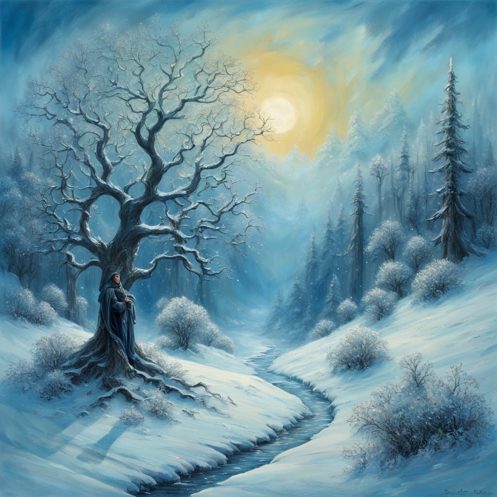 Winter’s Cold Sun  by @Syrinx