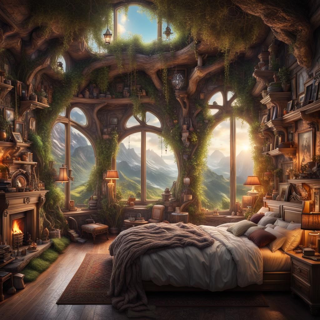 Dream of a bedroom - AI Generated Artwork - NightCafe Creator