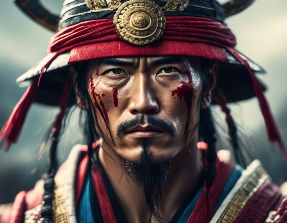 <lora:Beautify:1.0> Portrait Samurai Face