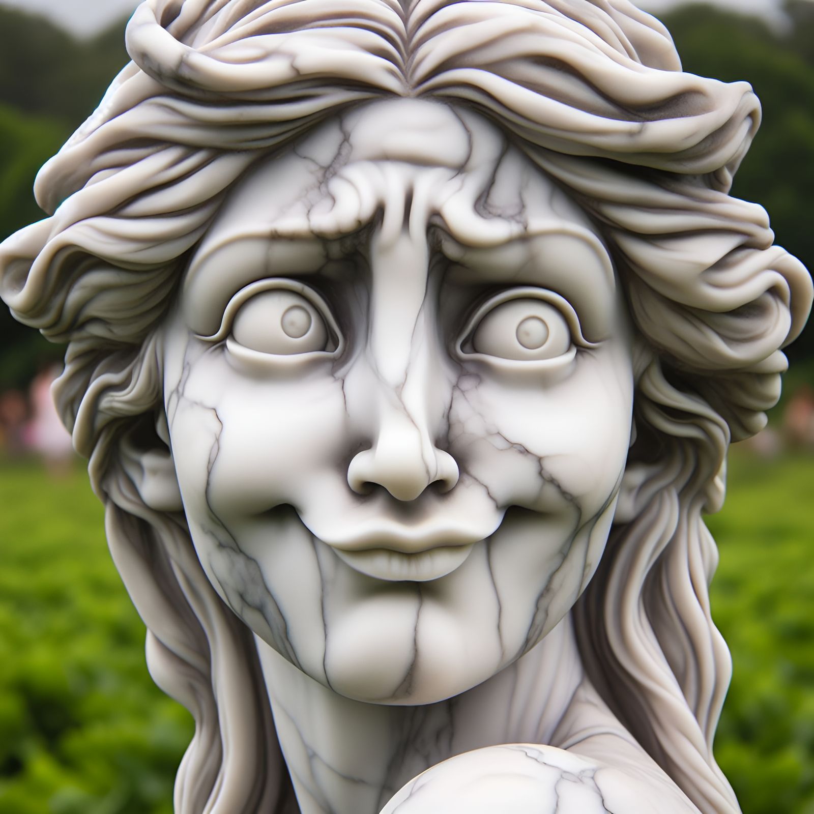 Trying not to crack up.