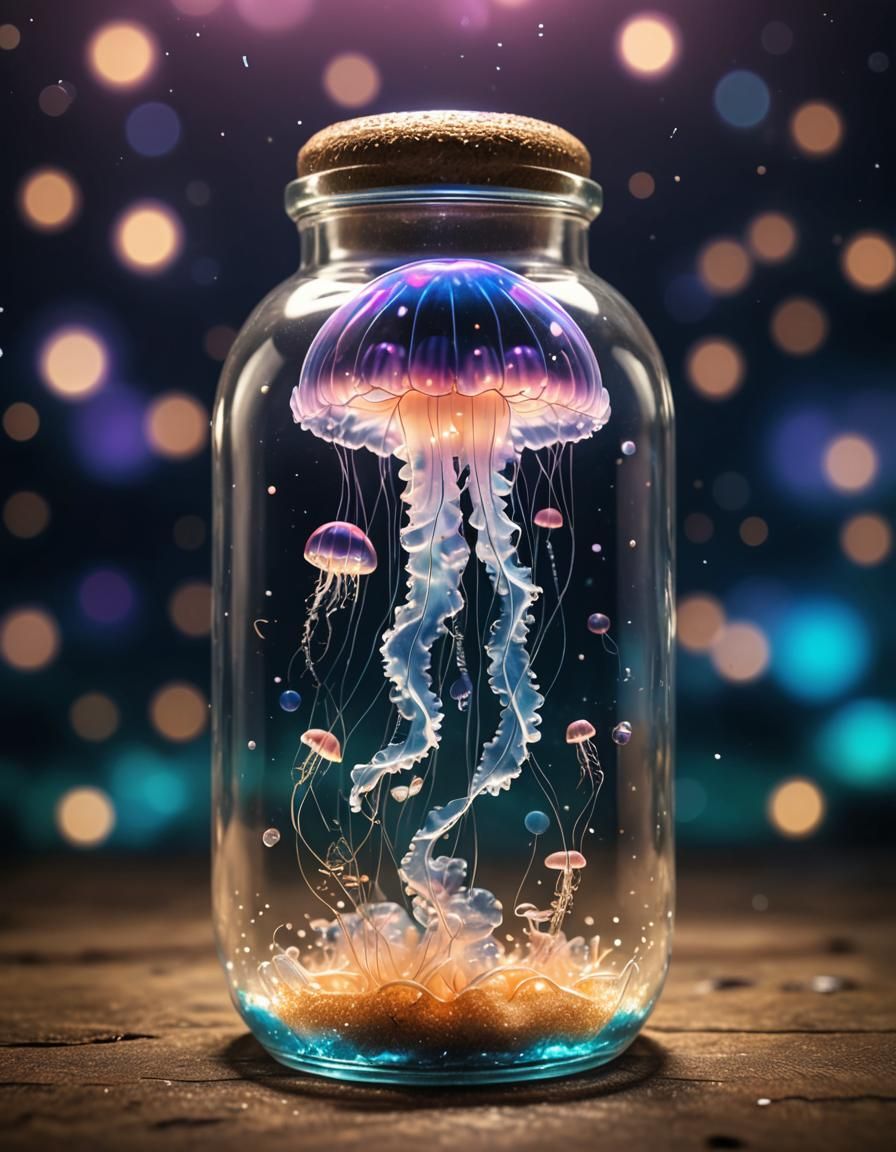 A Cute Jellyfish  by @SilentJuno