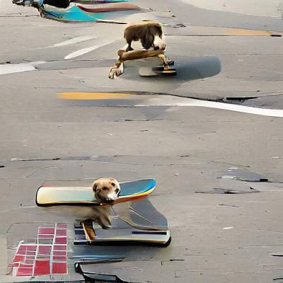 Skateboarding Dog