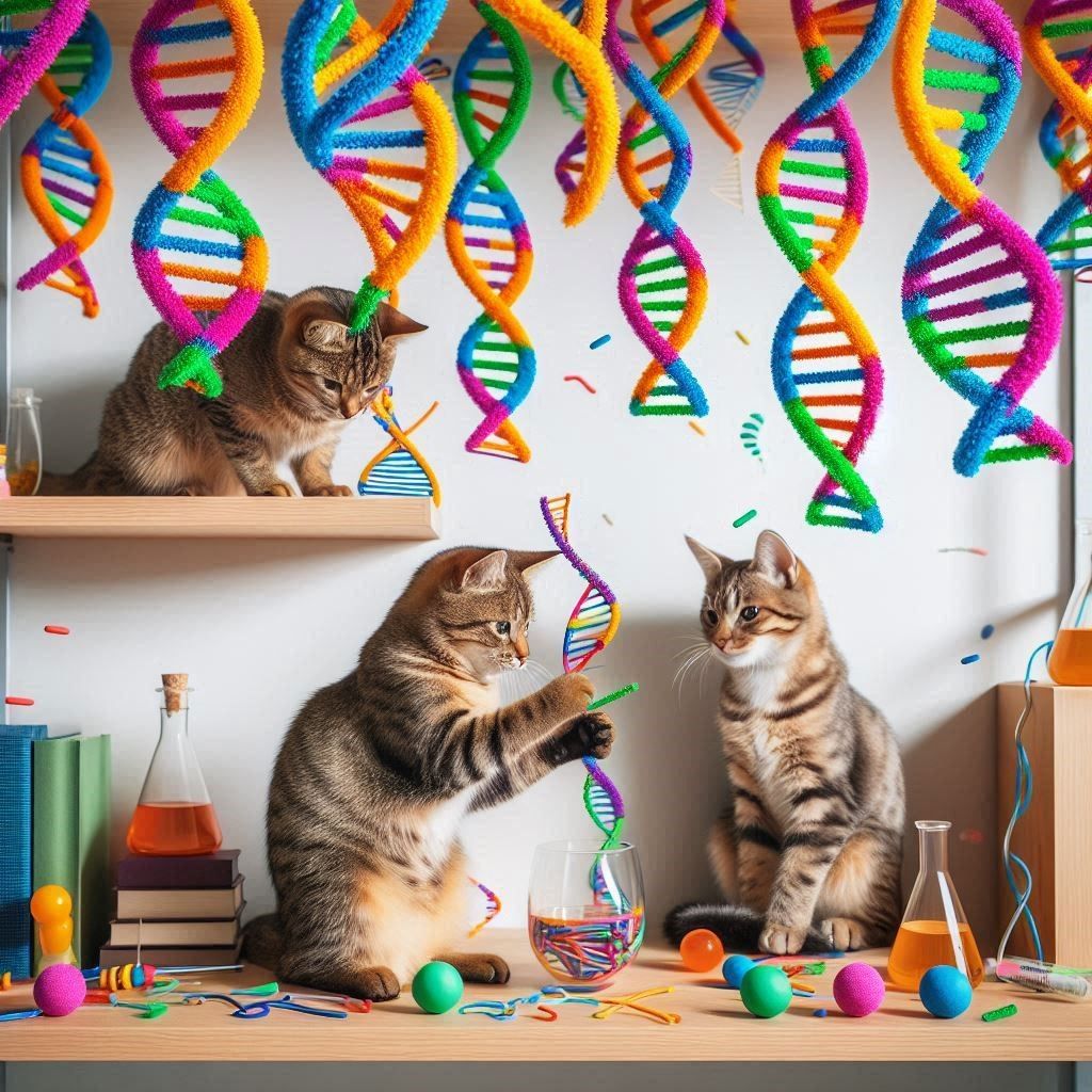 Toys for the geneticist's cats