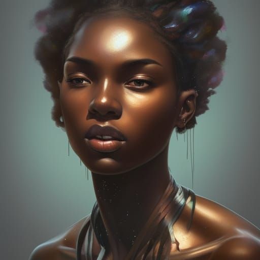 woman with black skin - AI Generated Artwork - NightCafe Creator