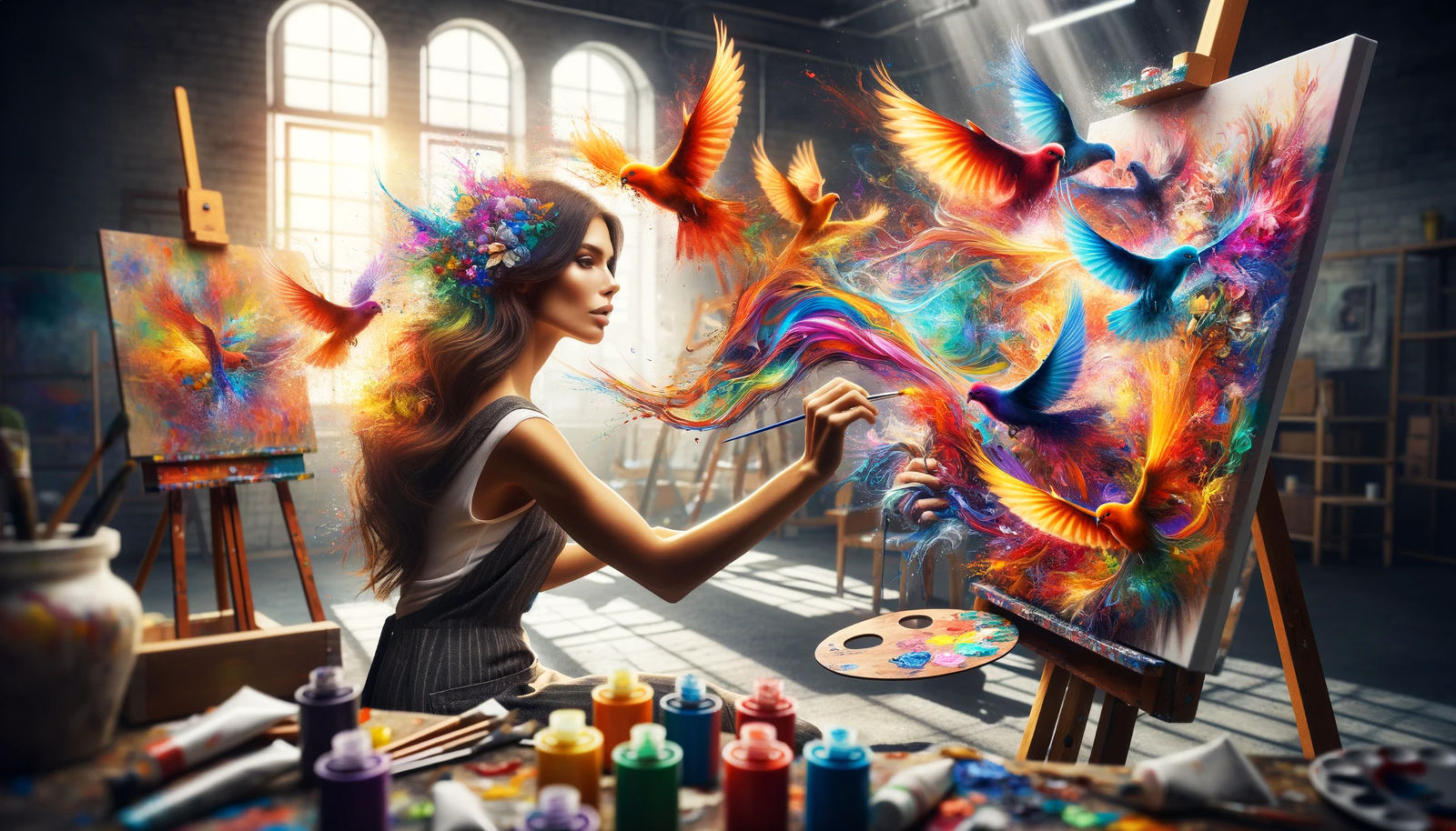 Canvas Alchemy: The Birth of Flight