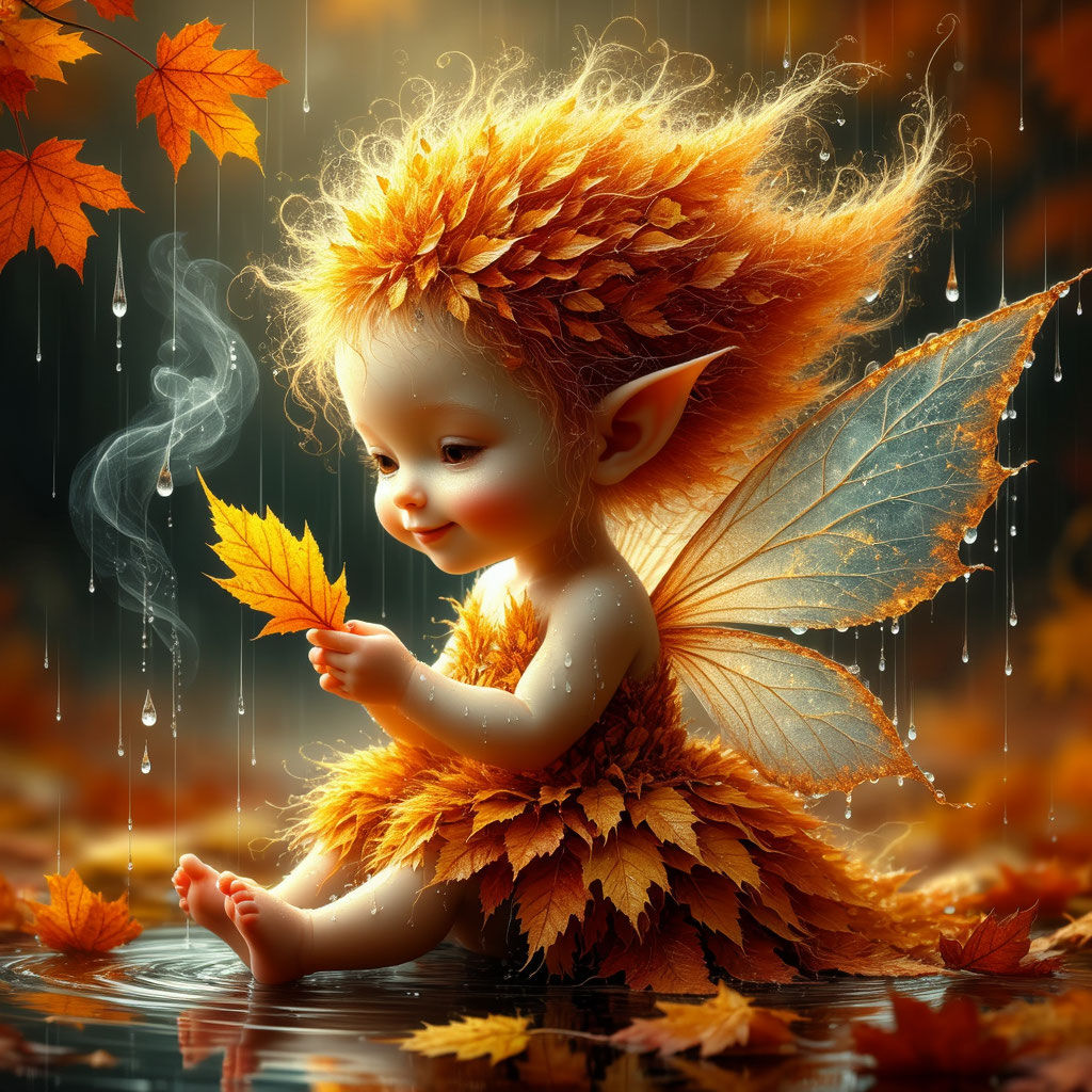 Dreams of an autumn fairy