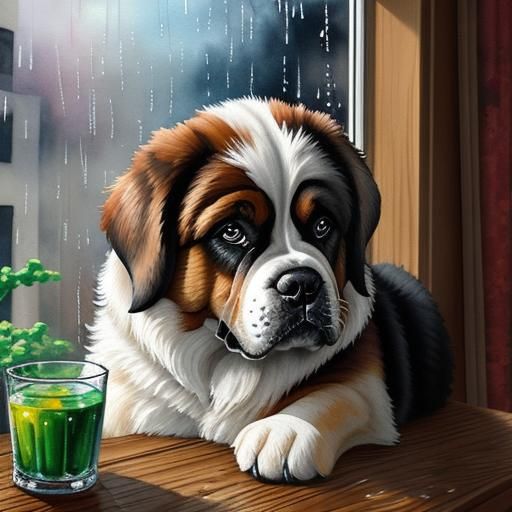 Saint Bernard Dog