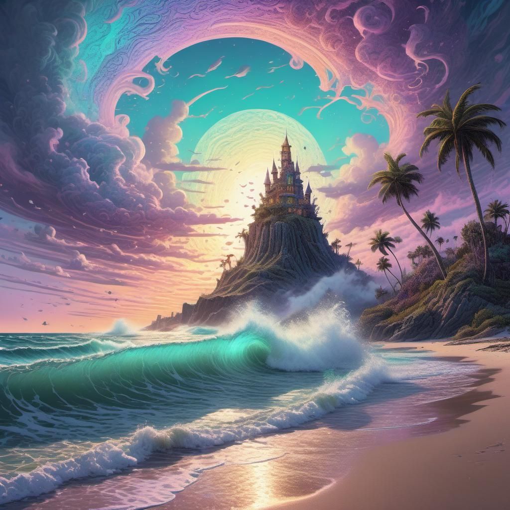 Fantasy beach  by @Billybob Thornton
