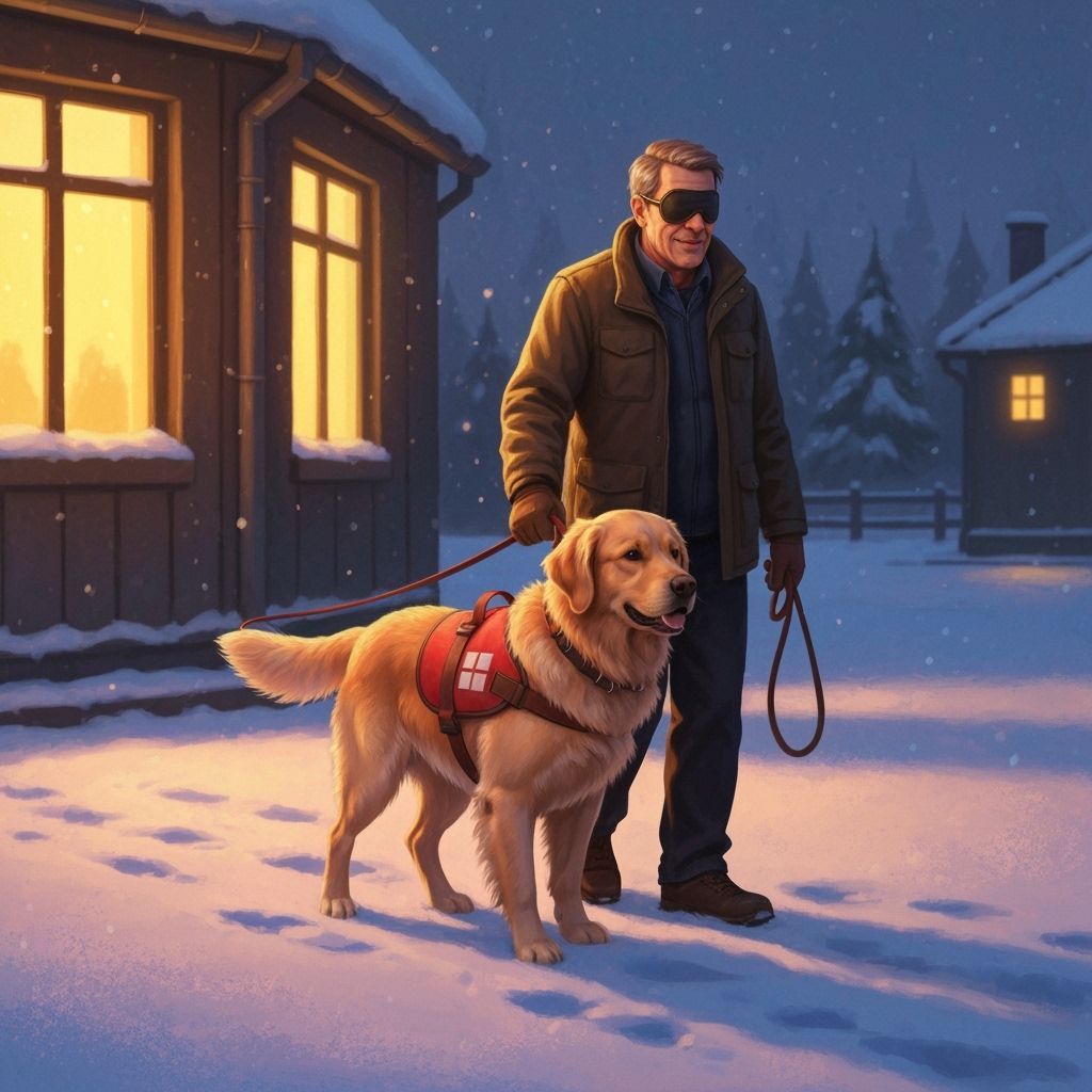 Assistance dog for the blind  by @איצלה