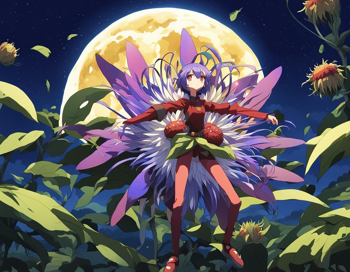 The beautiful Passion flower creature