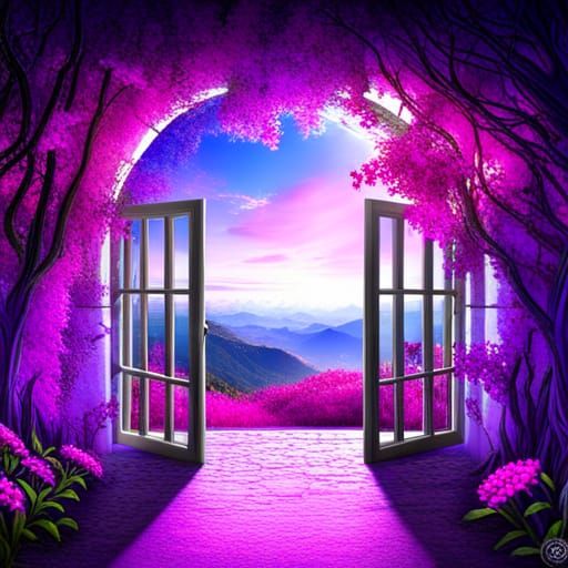 Fantasy World Through A Window