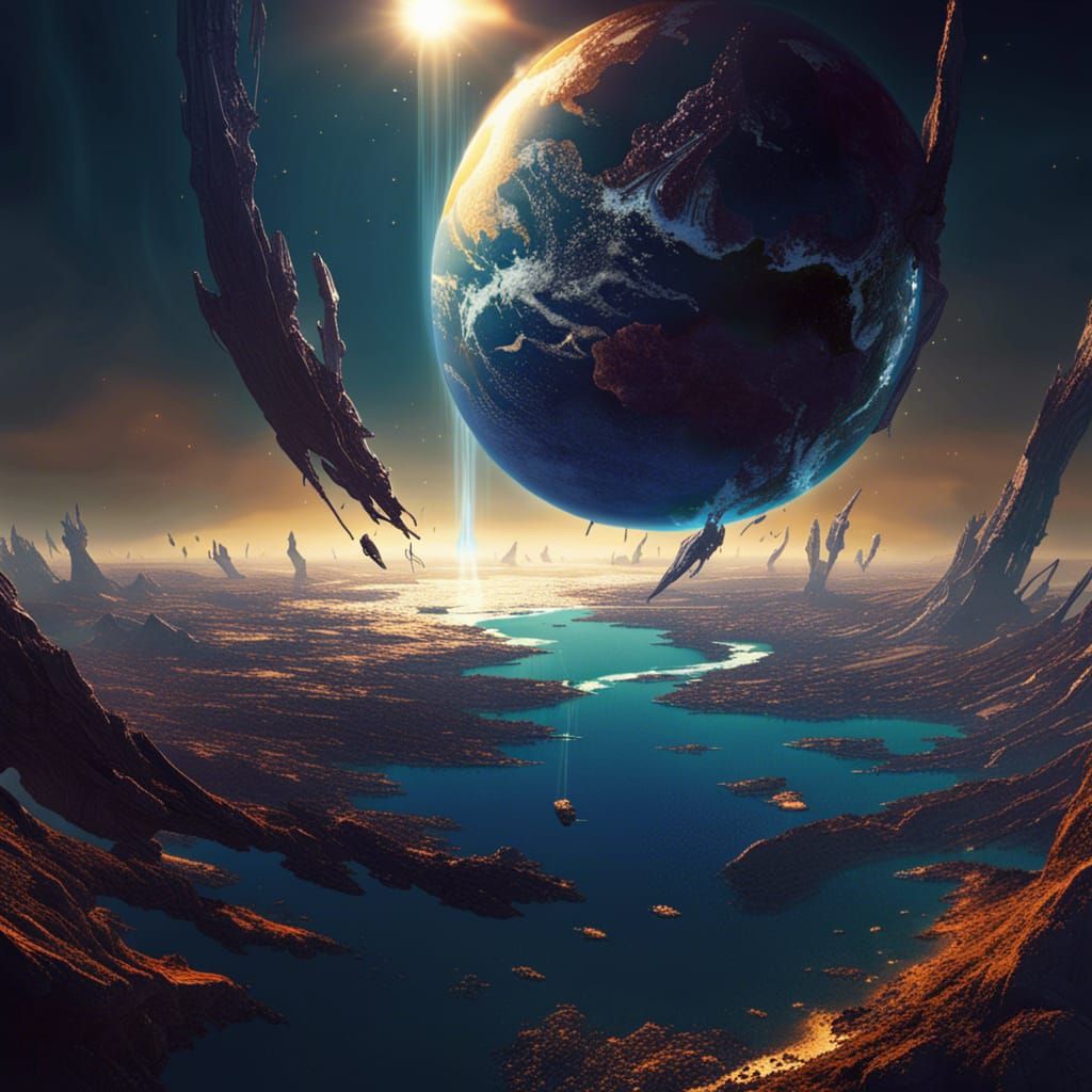 The planet earth - AI Generated Artwork - NightCafe Creator