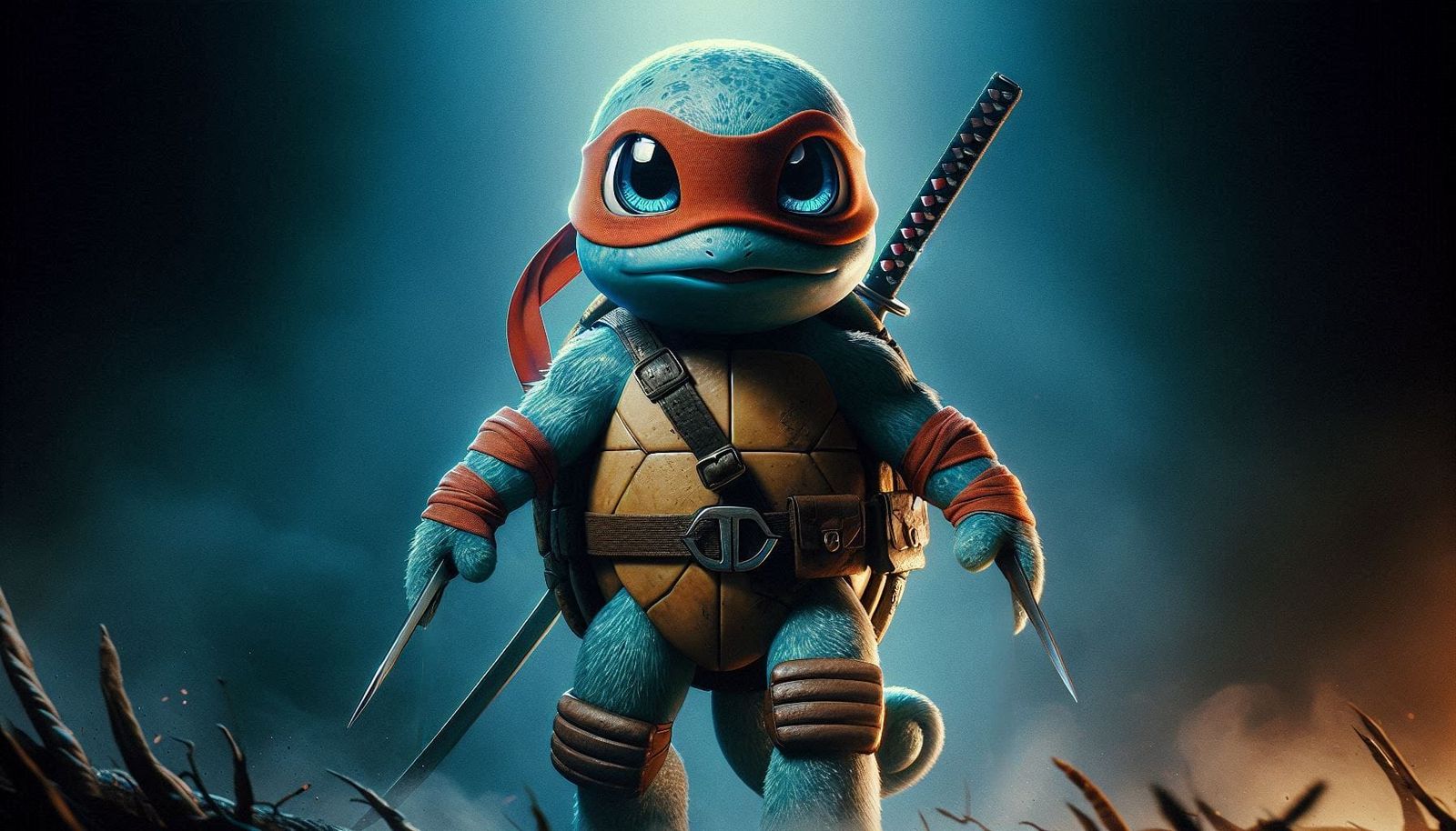 Ninja Squirtle - AI Generated Artwork - NightCafe Creator