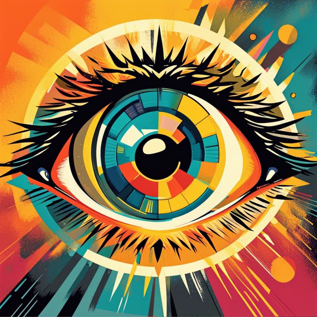 centered eye pupil bonfire