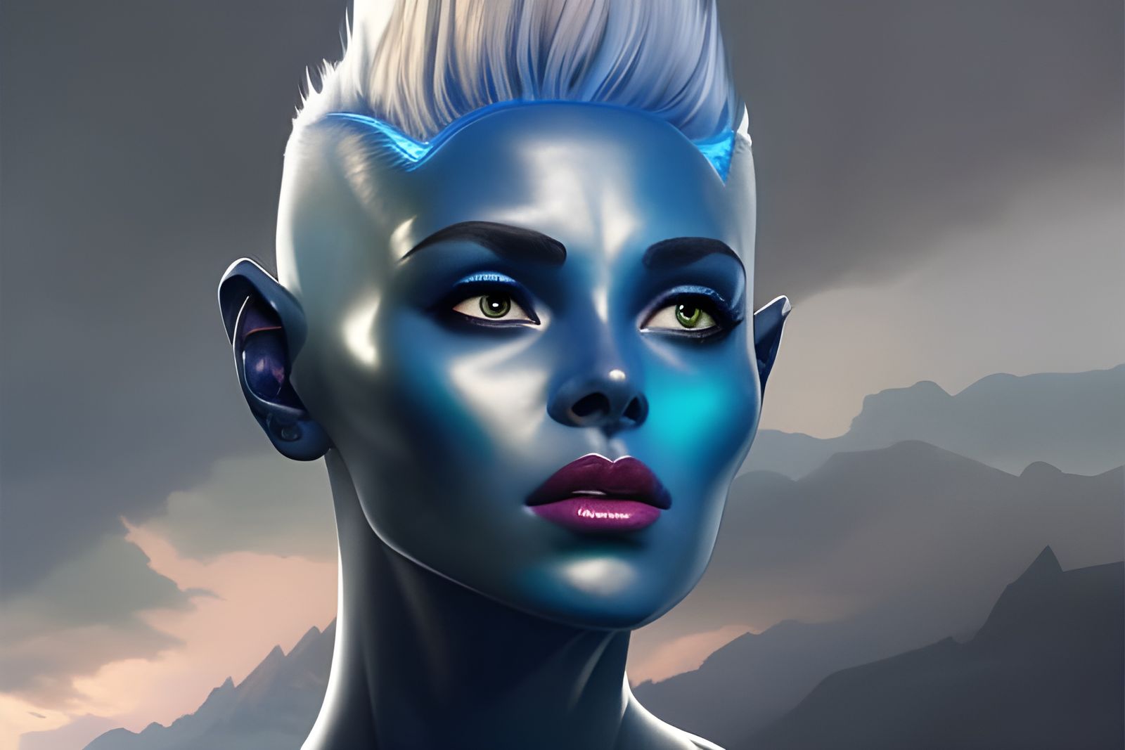 Alien beauty - AI Photo Generator - starryai