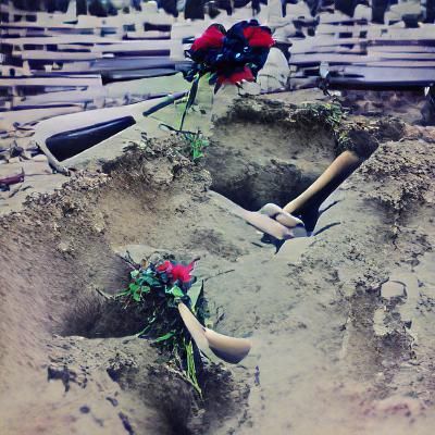 I've dug two graves for us my dear.