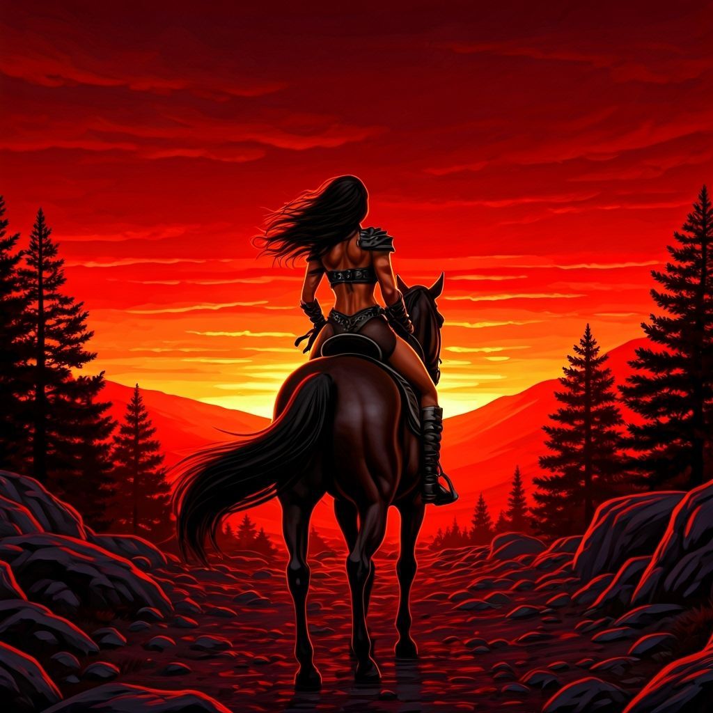 And she rode away into the sunset  by @Diana the Warrior