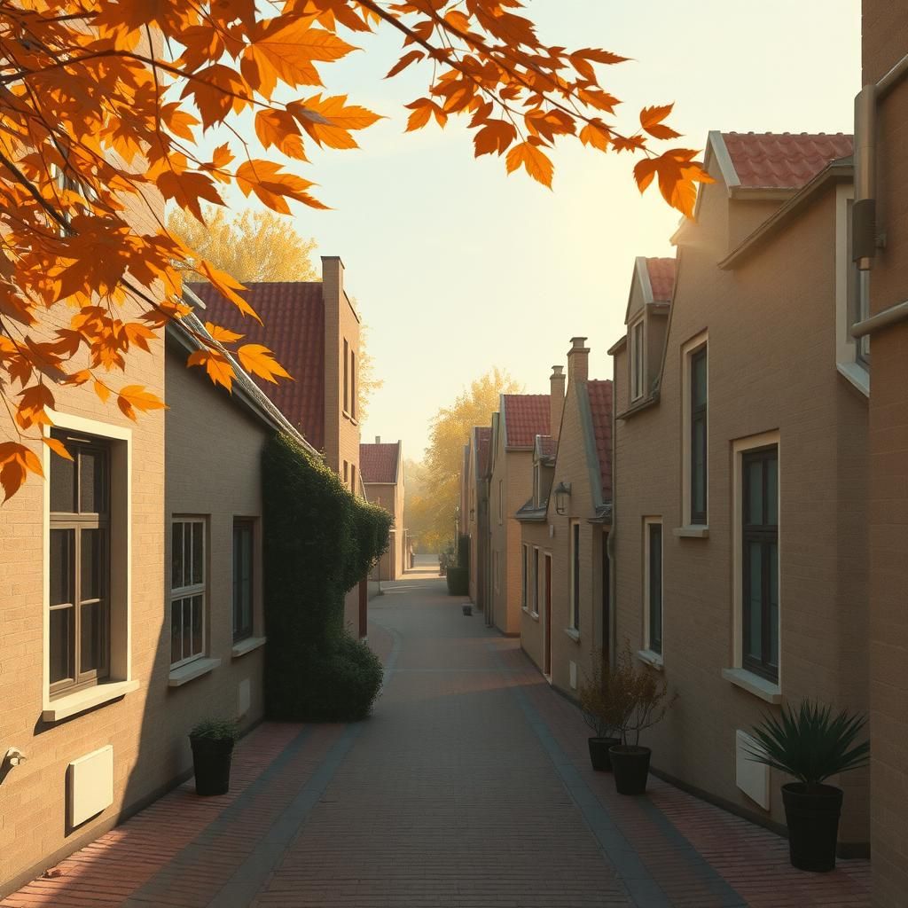 A Sunny Morning in Old Rijswijk, South Holland