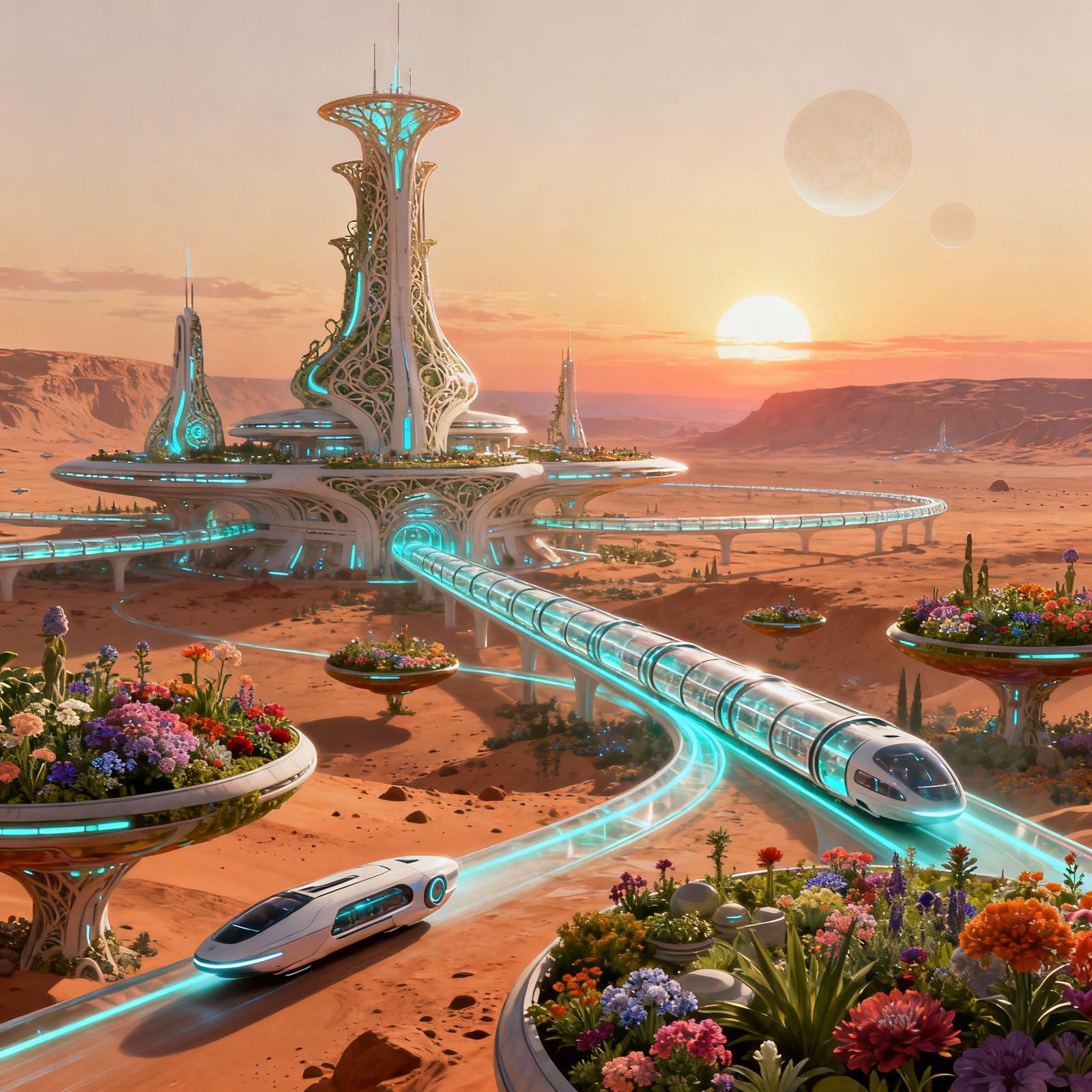 Futuristic Life on Mars  by @Catherine Grimm