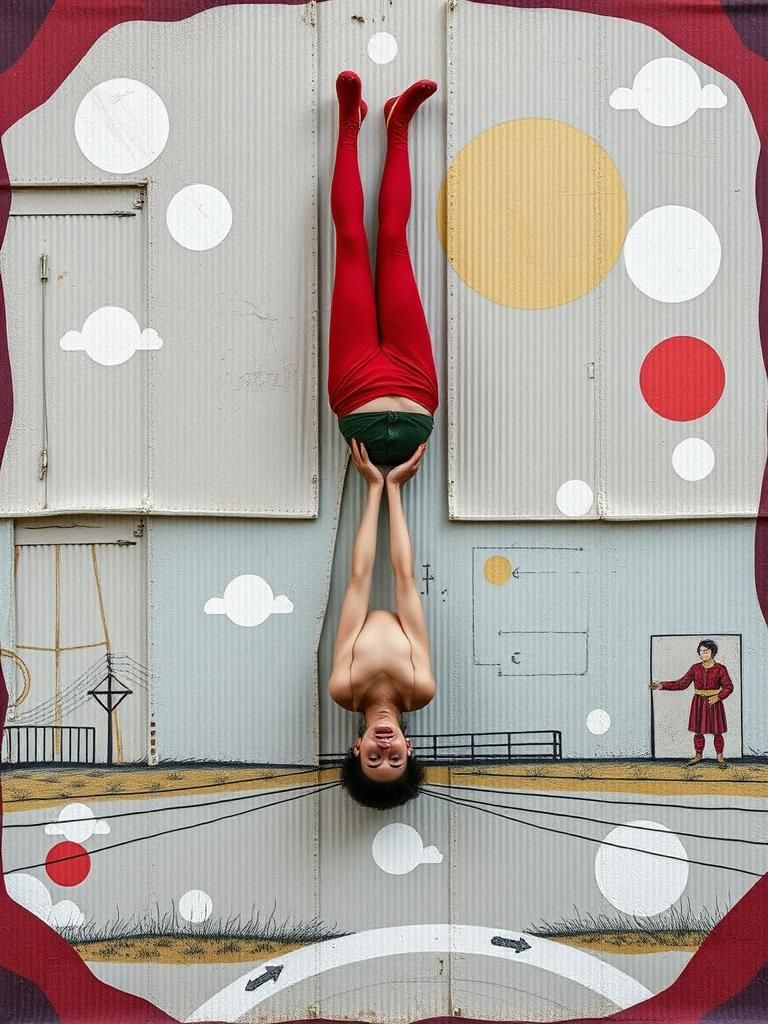 Pataphysical Graffiti Art with Cubist Influences