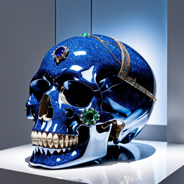 Variation of Damien Hirst skull