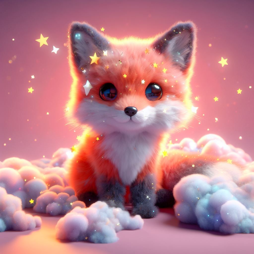 Starry cloudy fox #6