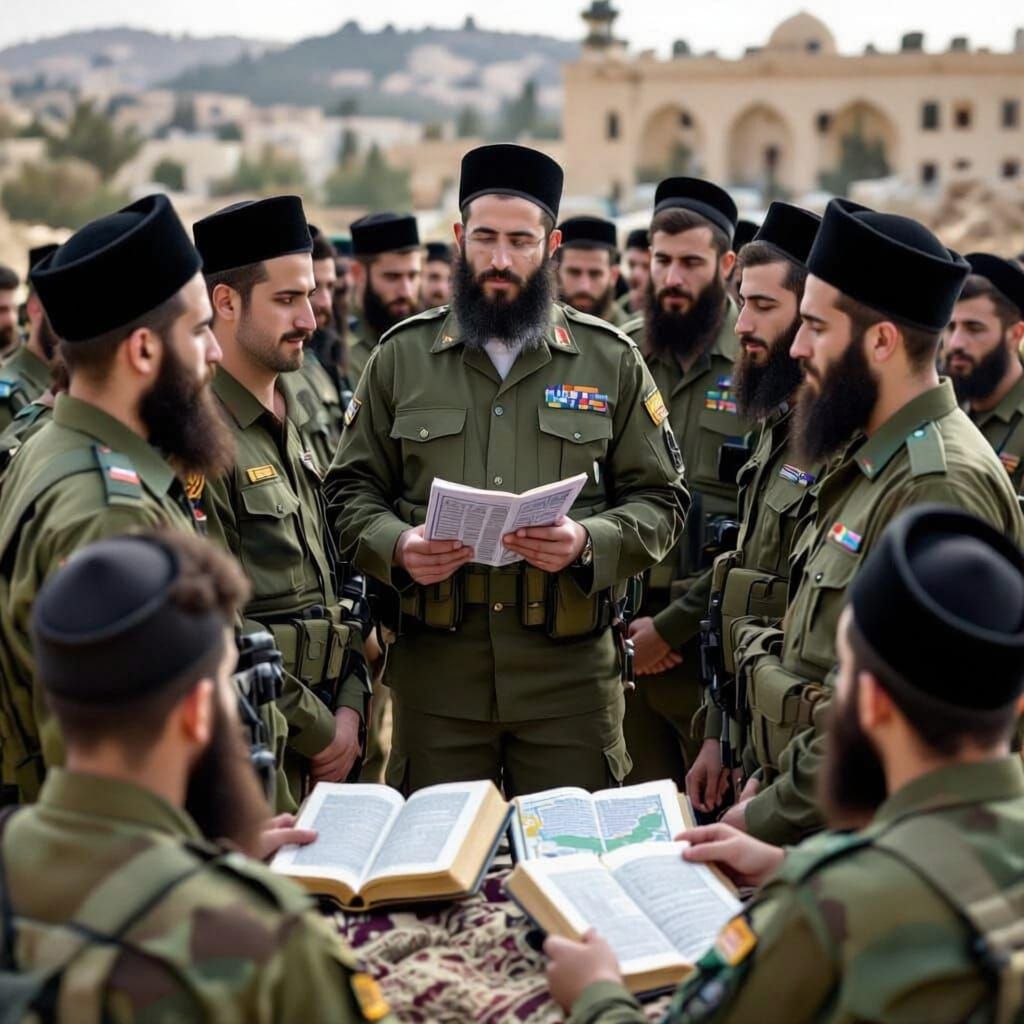 Ultra-Orthodox Israeli Soldiers Combining Tradition and Secu...