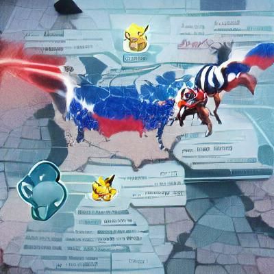 The United States of American has a Pokémon battle with Russ...