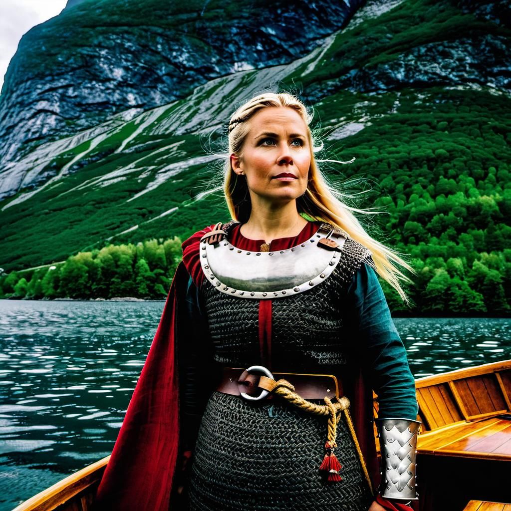 Viking woman chief - AI Generated Artwork - NightCafe Creator