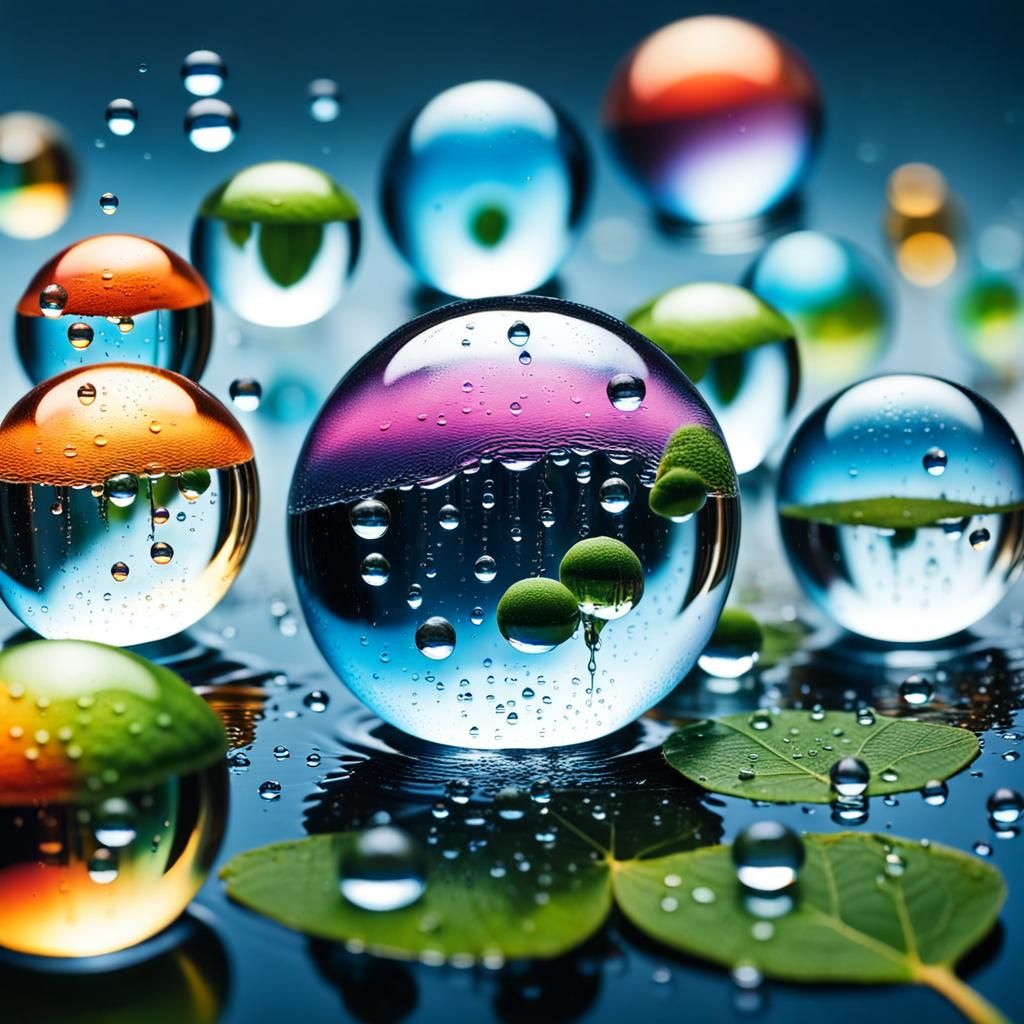 Colorful Droplets
