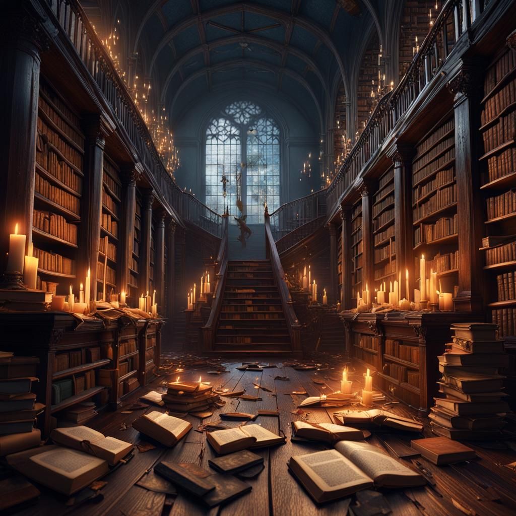 Ancient Library  by @Jasmine Liu