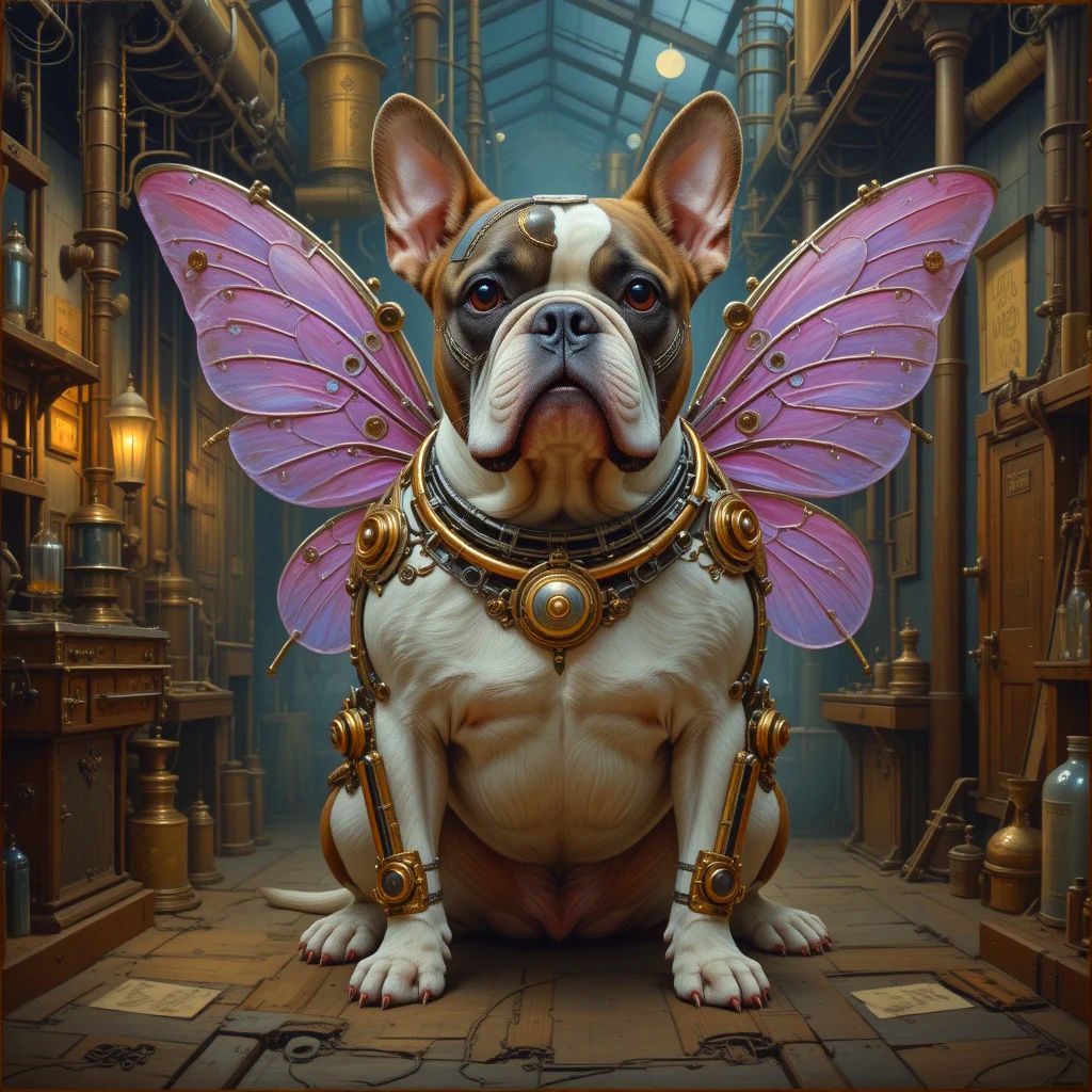 Steampunk Bulldog Fairy