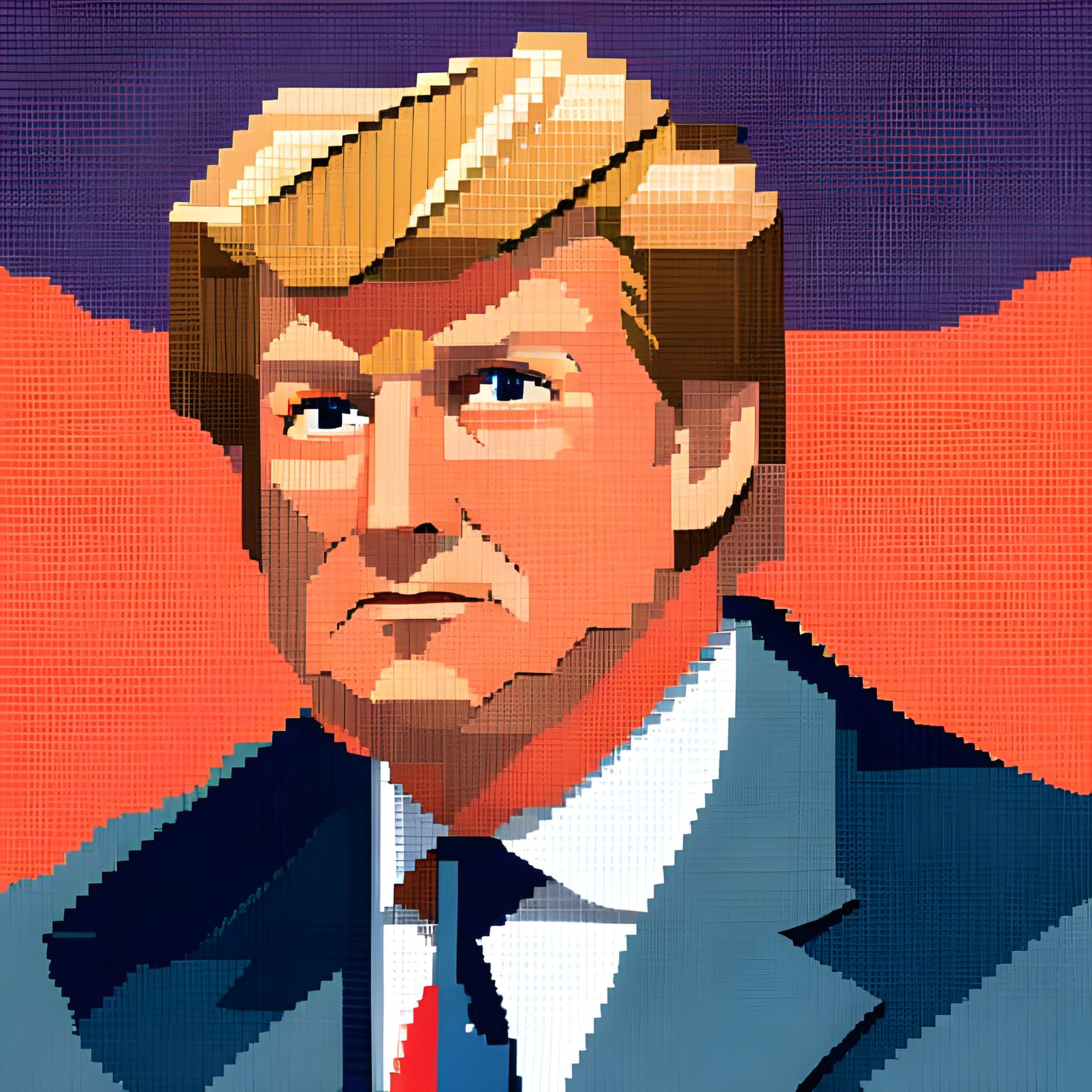 Pixel Trump - AI Generated Artwork - NightCafe Creator