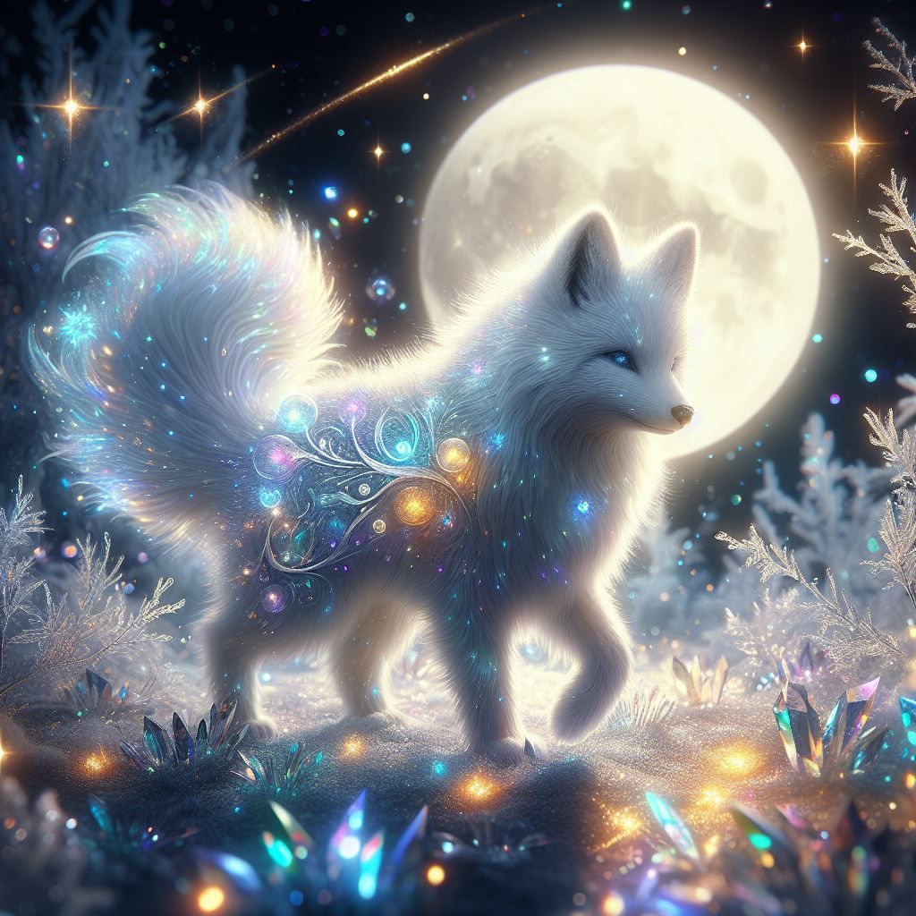 Winter fox - AI Generated Artwork - NightCafe Creator