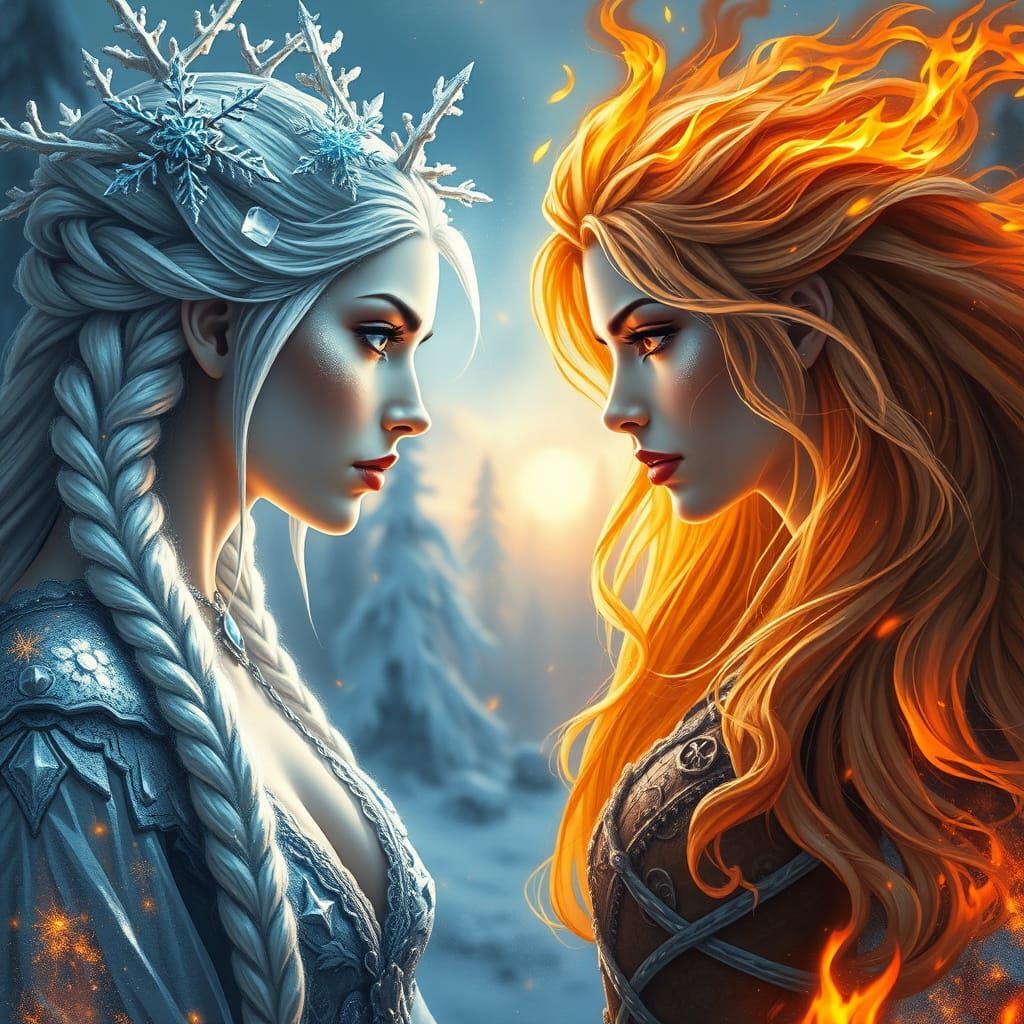 Ice and fire  by @amrellin