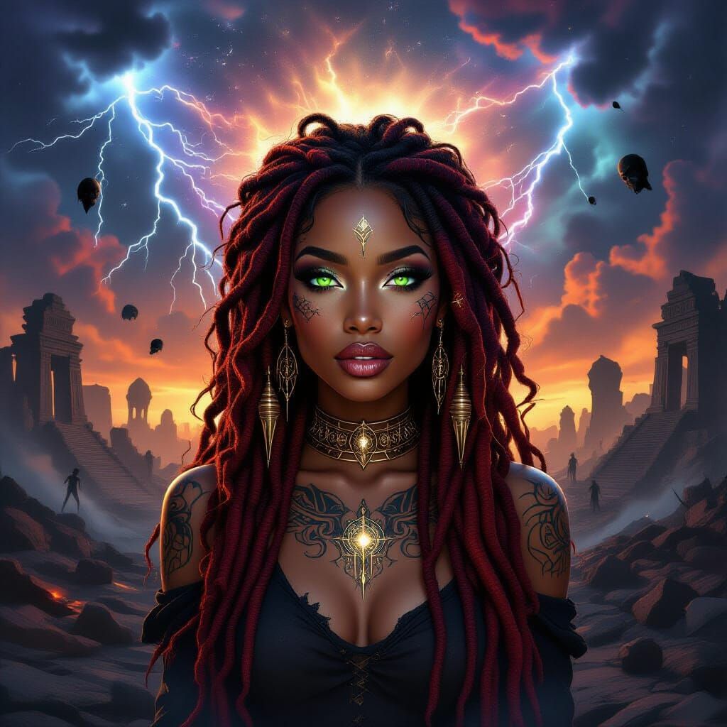 A captivating and charming african american woman   by @RastaBarbi