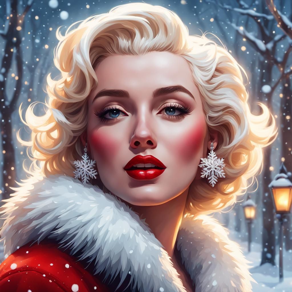 Merry Christmas portrait - AI Generated Artwork - NightCafe Creator