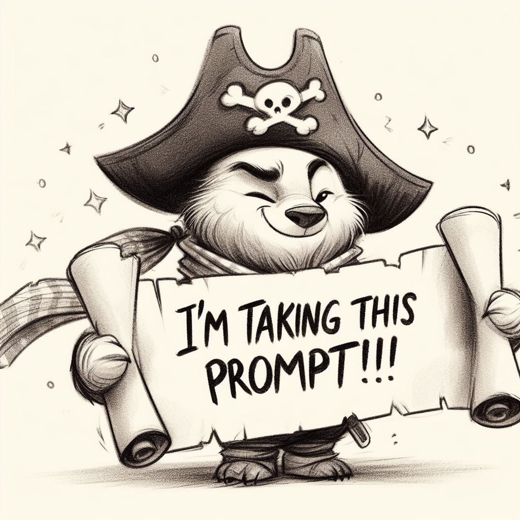 Prompt pirate bear
