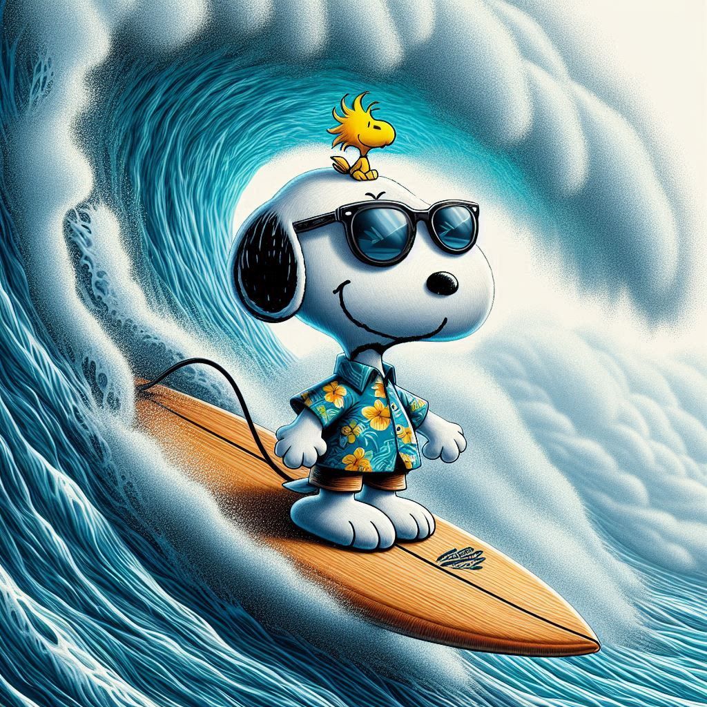 Surfer Snoopy