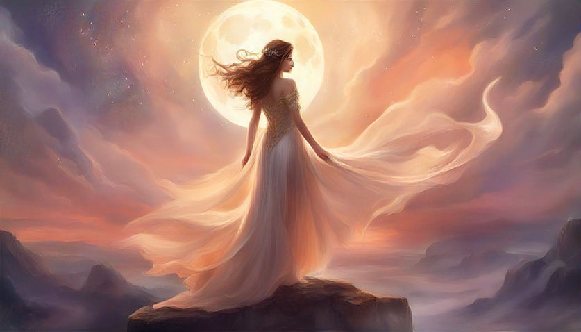 8 Pictures (4/8) Just dreamed: The Greek moon goddess Selene  (16:9 Format)