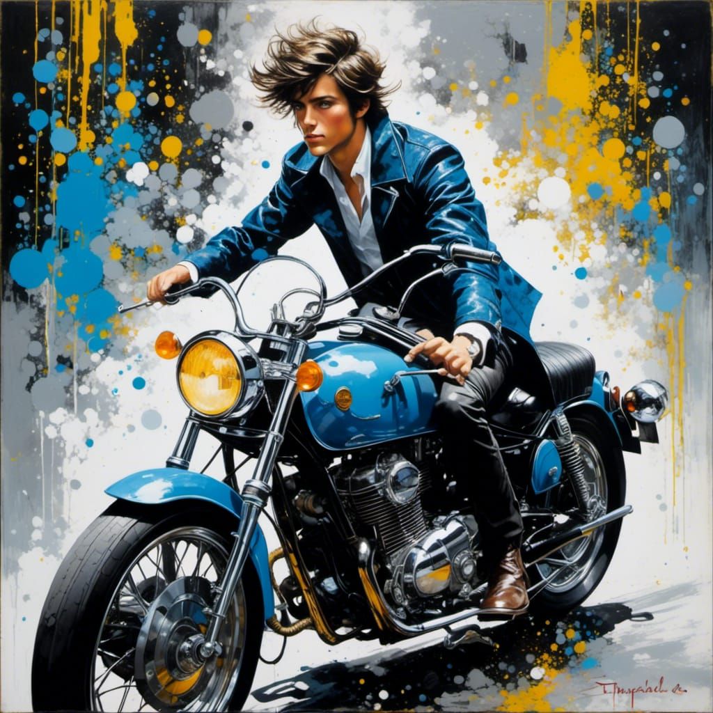 on a motorcycle in weekend