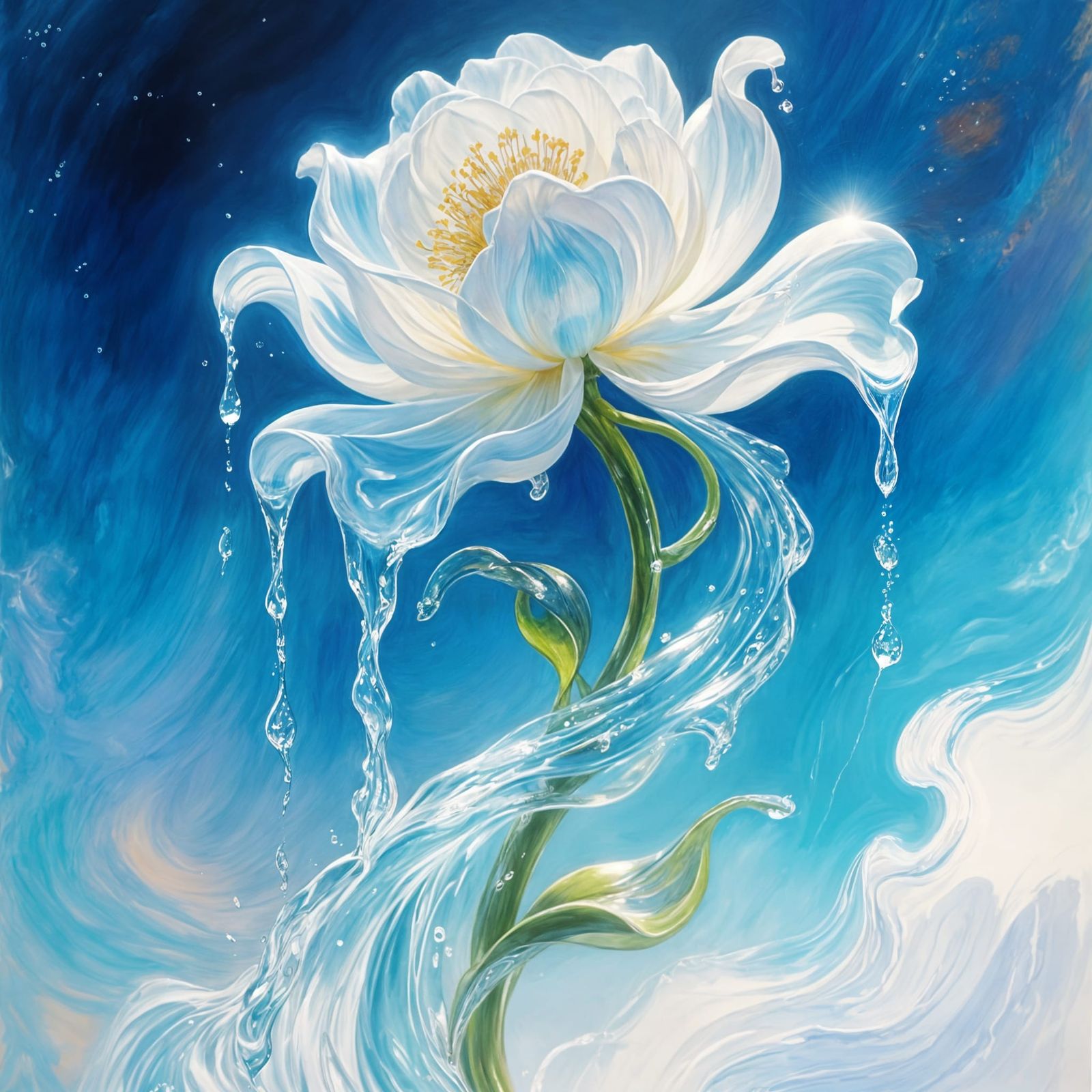 Watery Bloom  by @Seivitae