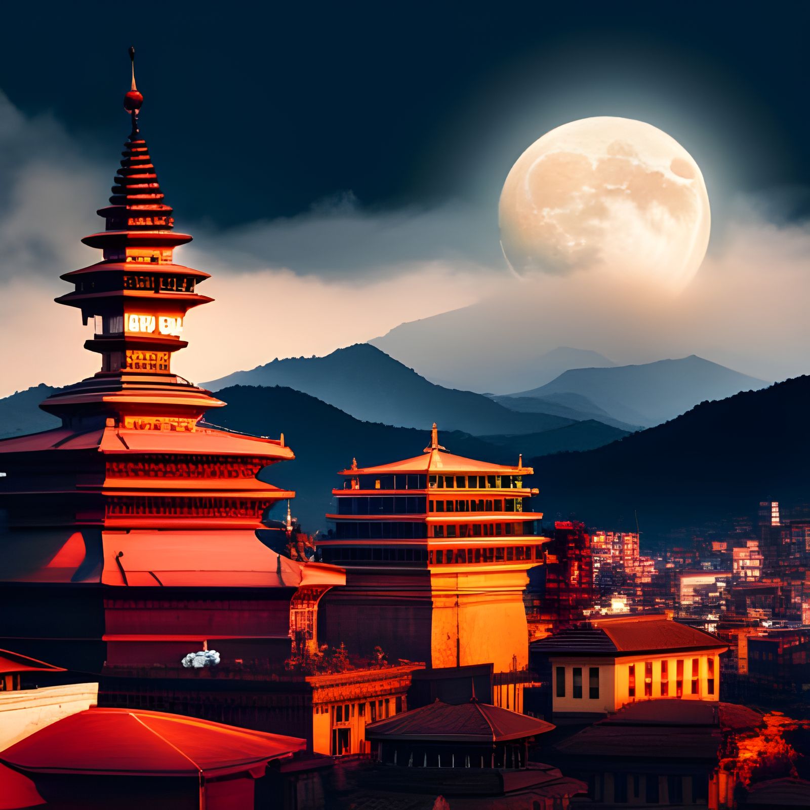 Kathmandu ai generated artwork nightcafe creator