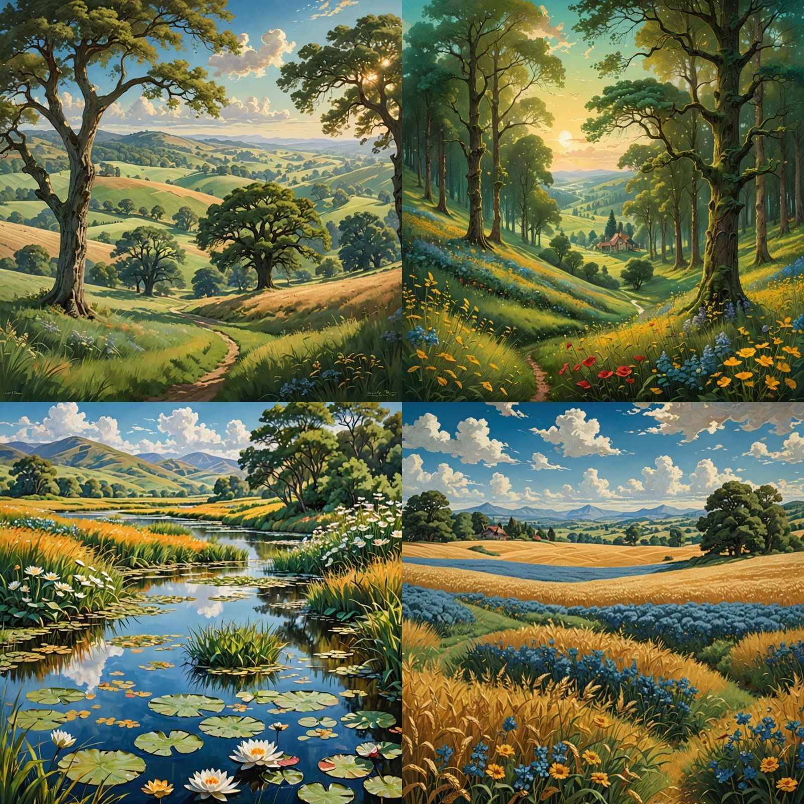 elysium fields, highly detailed, impressive, peaceful