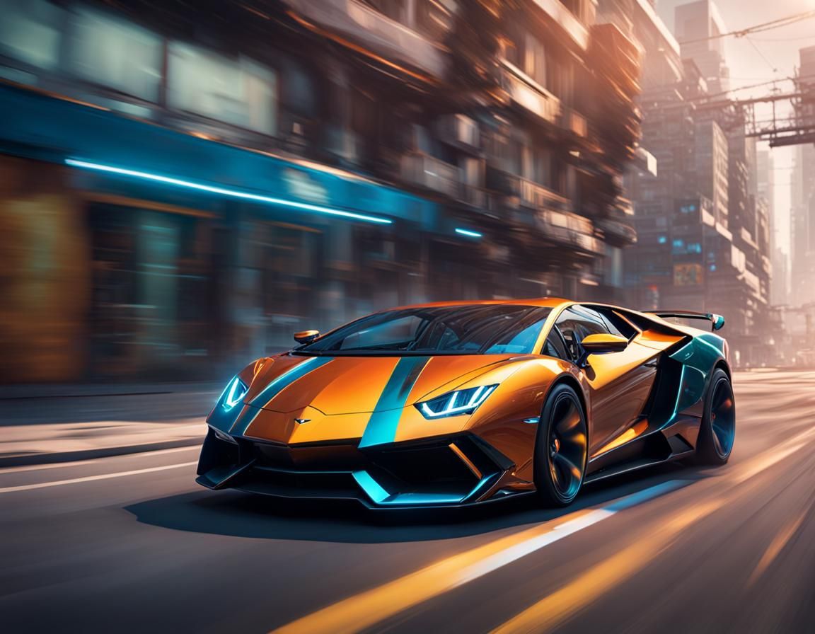 Lambo Drive - AI Generated Artwork - NightCafe Creator