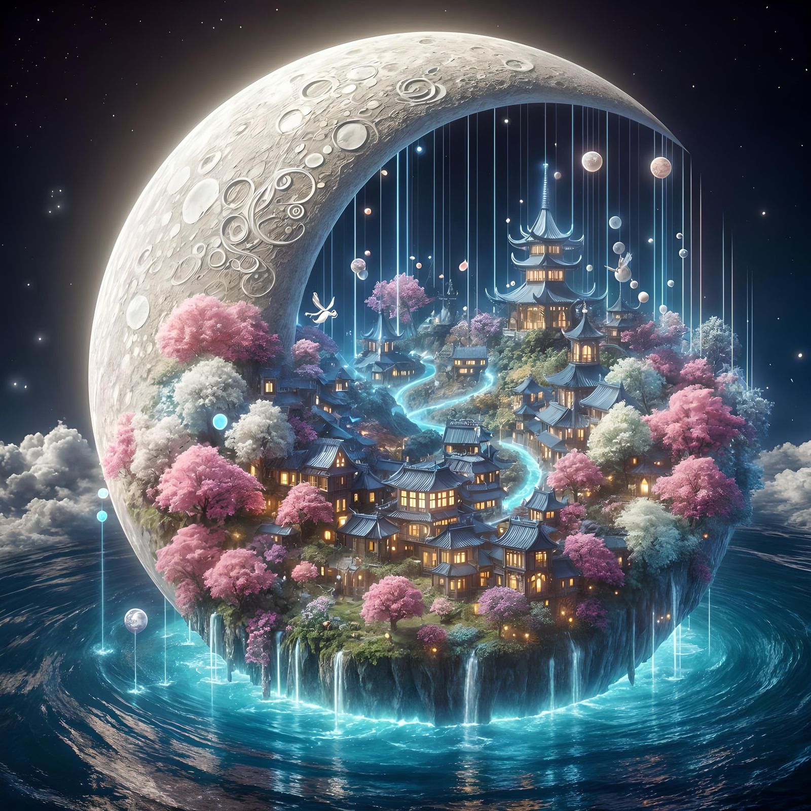 Moon paradise   by @Lhaarmy