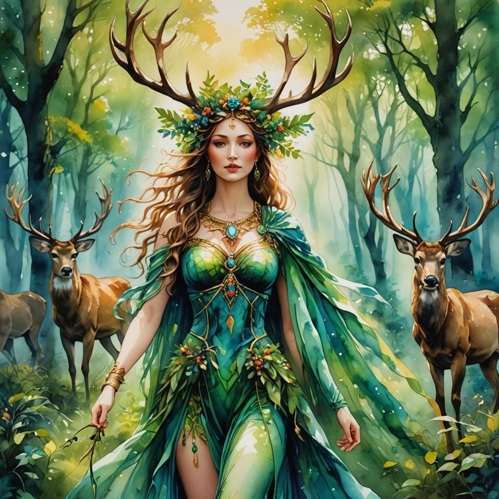 Nature Goddess   by @strangemagic66