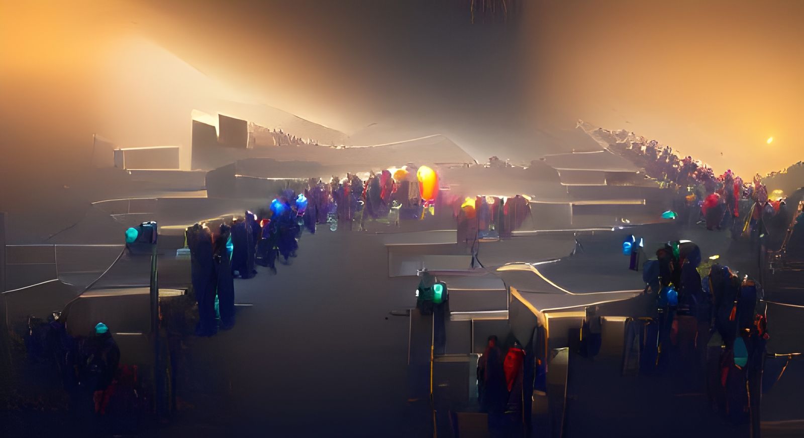 Endless Queue - AI Generated Artwork - NightCafe Creator