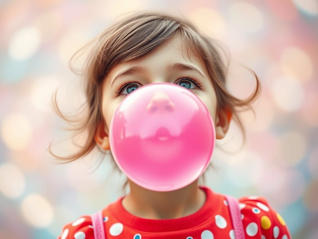 blowing bubblegum  by @Thordis Alfstein