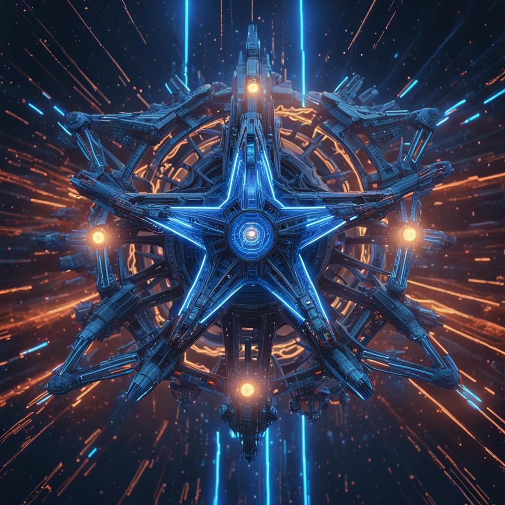 A.i. powered biomechanical star scream in the style of a nor...